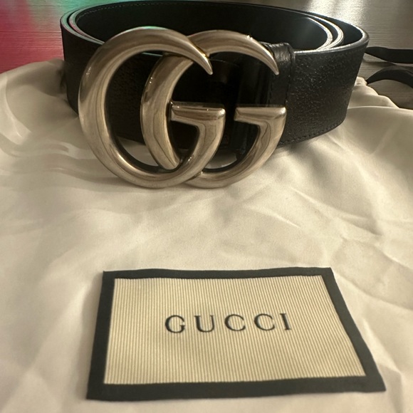 Men’s Double G Leather Gucci Belt - Picture 6 of 12